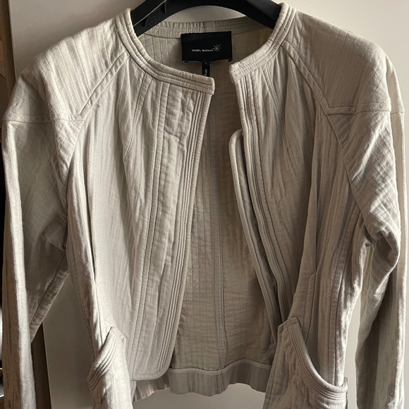 Isabel Marant Quilted Cotton Biker Short Jacket in Pristine Condition size 1 - Picture 9 of 15
